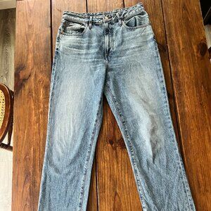 Outerknown The Strand Straight Leg Women's Jeans, Size 29, Medium Blue, NWOT